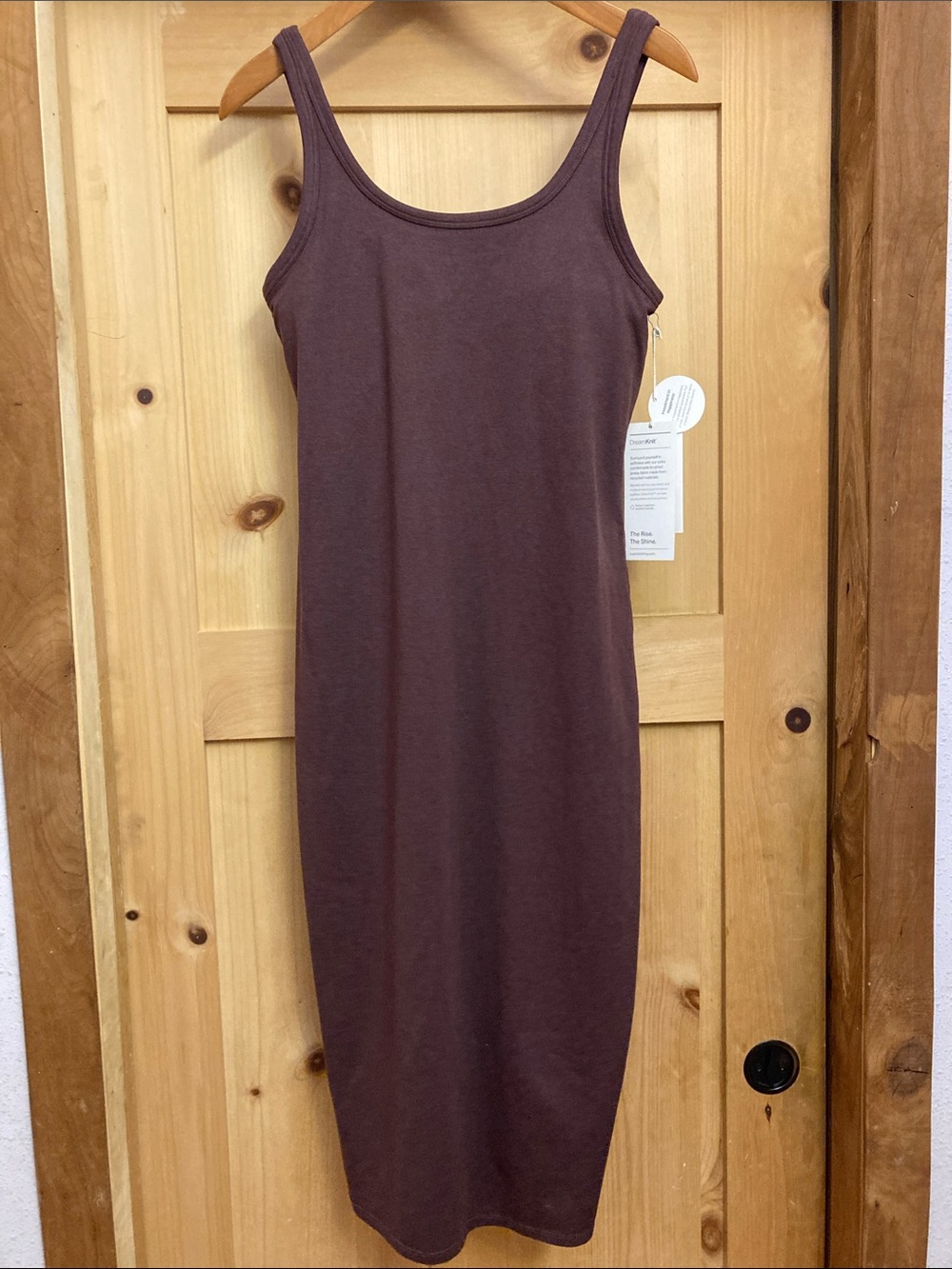 Vuori Halo Essential Dress in Chestnut Heather